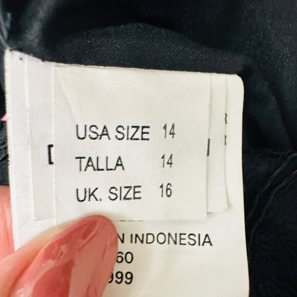 Mori Lee Madeline Gardner Black Lace Sleeveless Convertible Mini Dress Size 14 - Picture 9 of 12